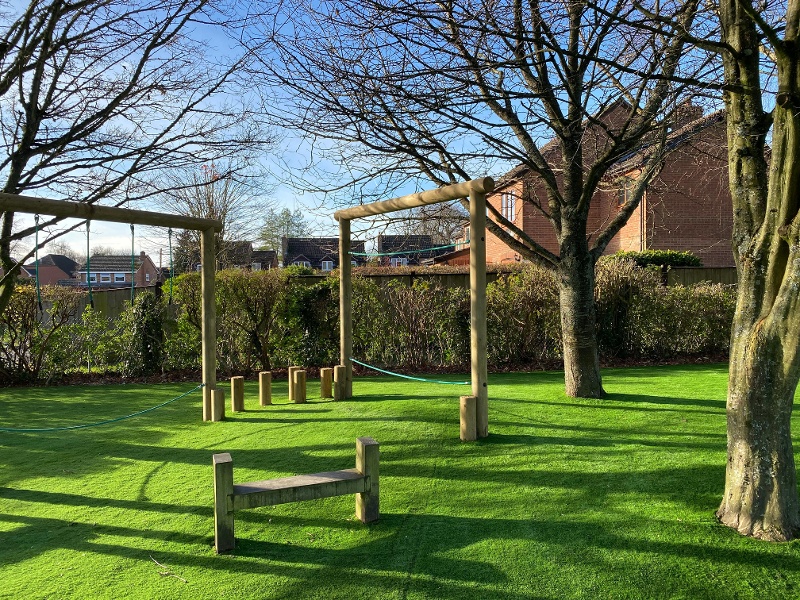 Trim trail at Burbage school in Marlborough