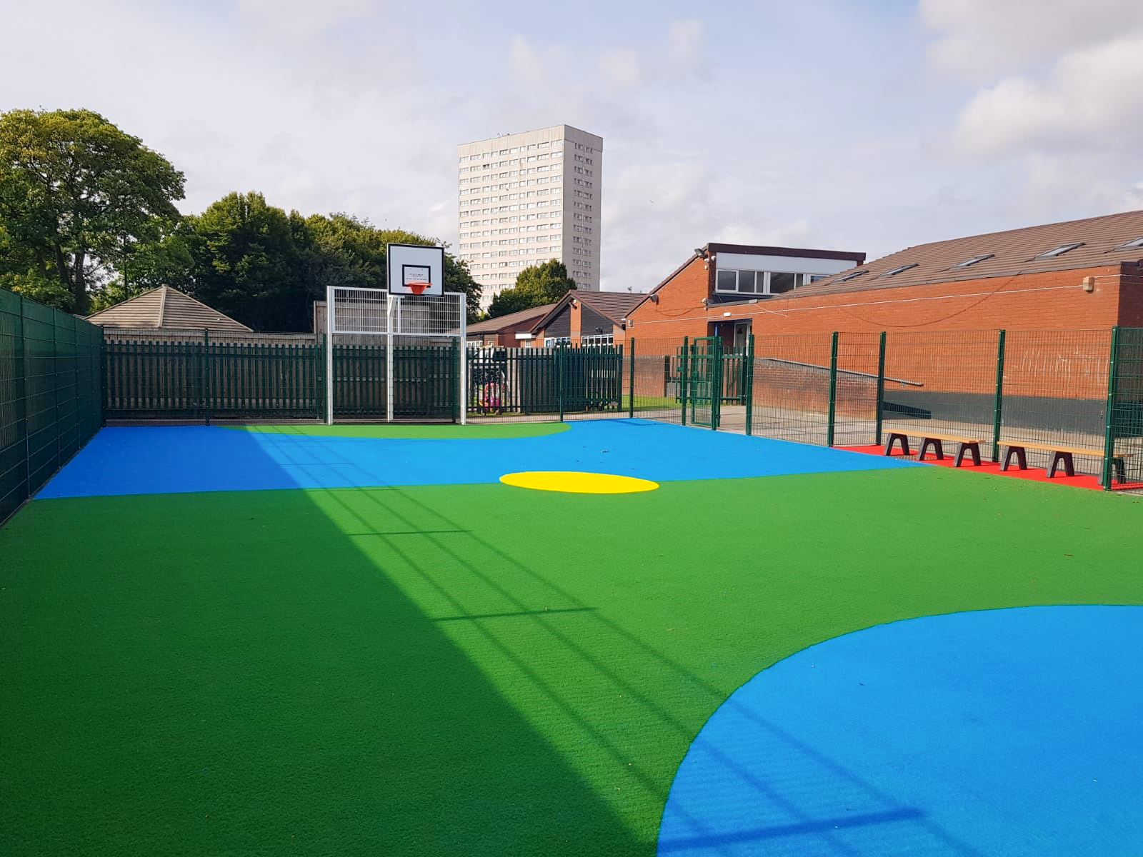 Multi-use games area installed at Calthorpe School by dbdplay